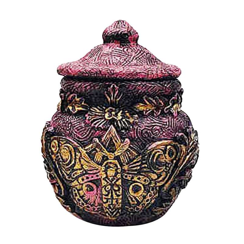 Green Man Witch Bottle /death Shead Moth/celestial Decor Moon D