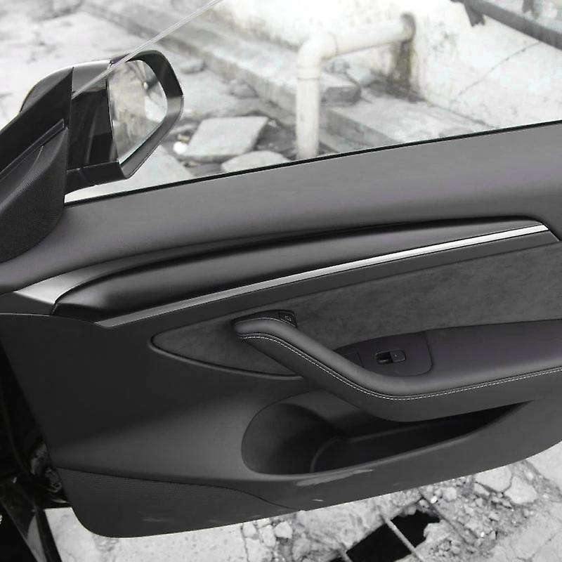 For Tesla Model 3 Y 2021 Door Moulding Cover Trim Matte Black