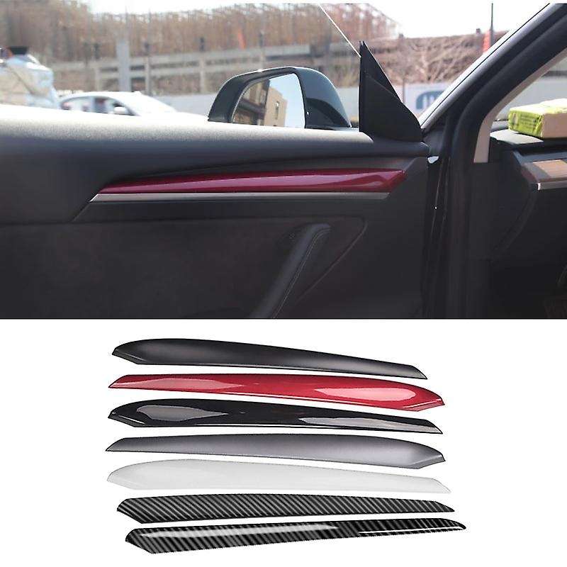 For Tesla Model 3 Y 2021 Door Moulding Cover Trim Matte Black