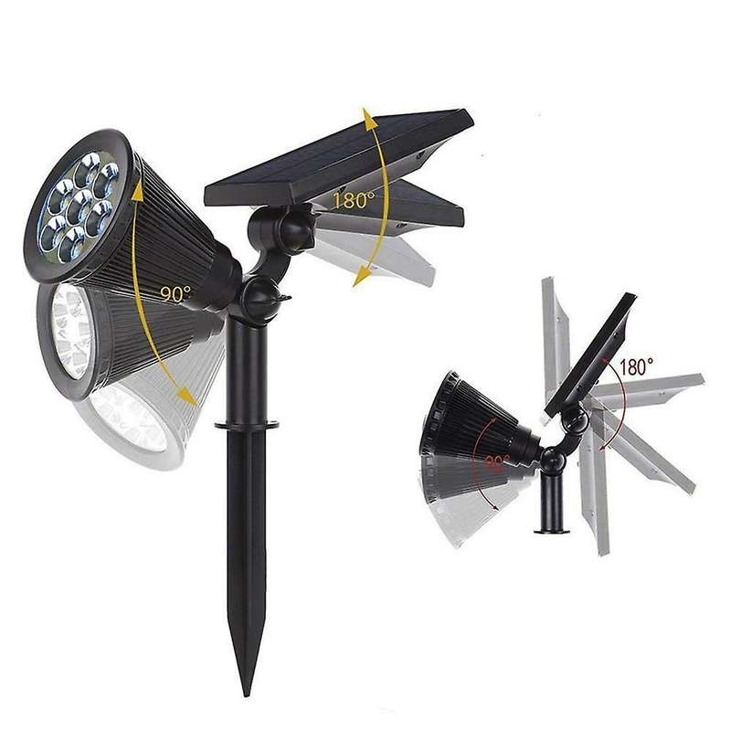 7 Led Solar Lights Footpath Ground Lights Garden Landscape Lighting