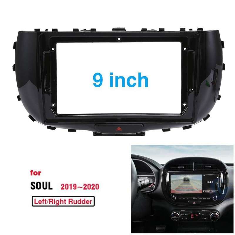 Dvd Gps Mp5 Panel Frame Dash Adapter Mount Kit for Kia Soul 2019-2020