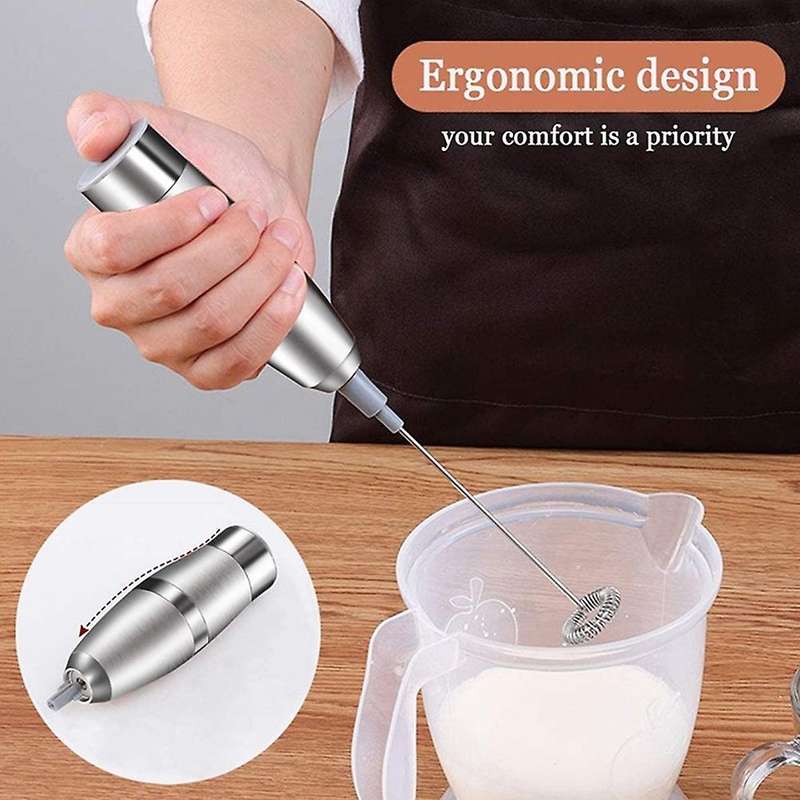 Electric Milk Frother Food Blender with Holder Kitchen Utensils