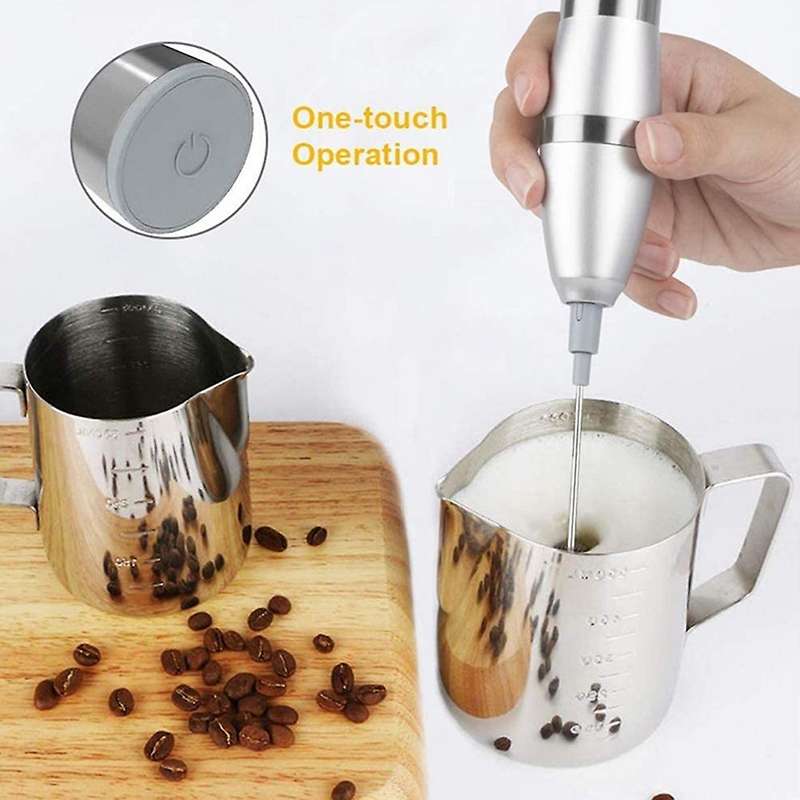 Electric Milk Frother Food Blender with Holder Kitchen Utensils