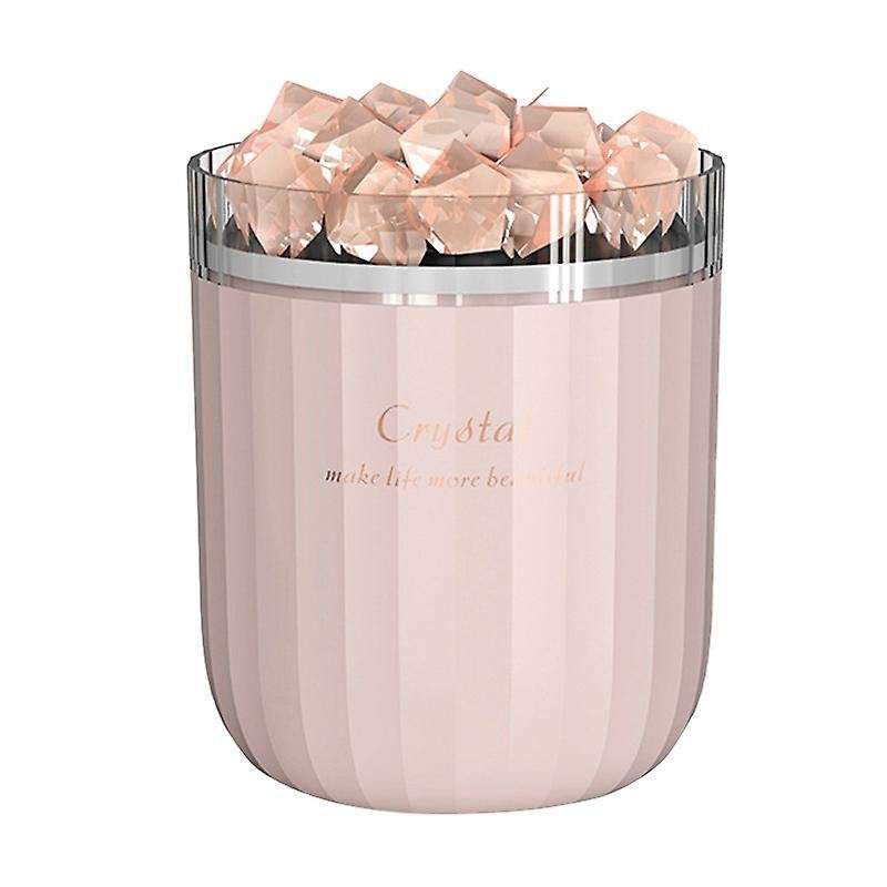 Portable Usb Air Humidifier Crystal Salt Stone Aroma Diffuser, Pink