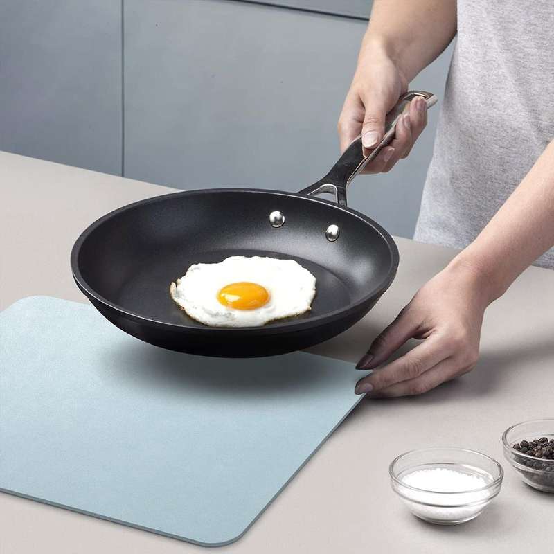 Pu Leather Placemats Set Of 6 Washable Table Mats for Home Blue