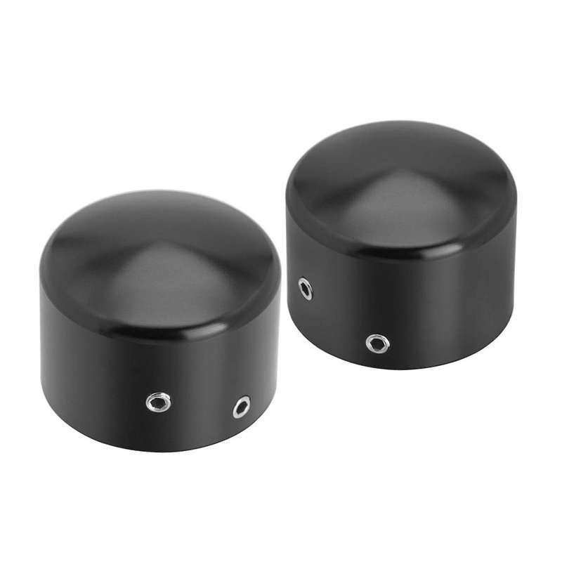 3 Pair Black Front Axle Nut Cover Cap
