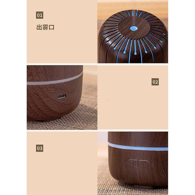 Humidifier 180ml Essential Oil Diffuser for Home,(light Wood)