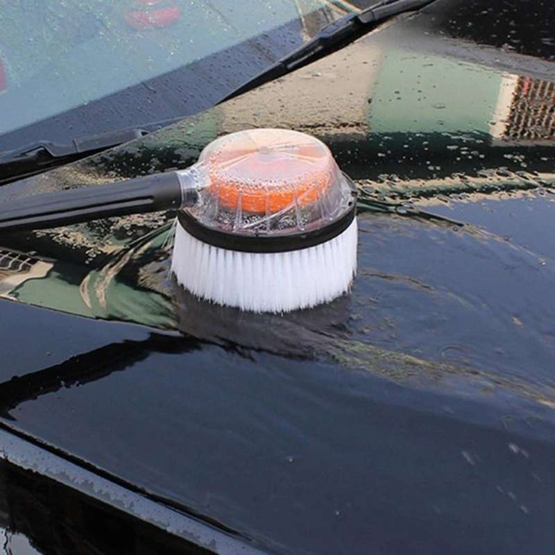 Round High Pressure Water-gun Cleaning Car Wash Brush for Karcher