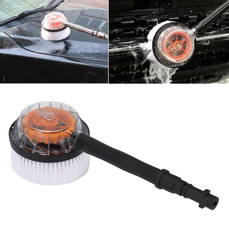 Round High Pressure Water-gun Cleaning Car Wash Brush for Karcher