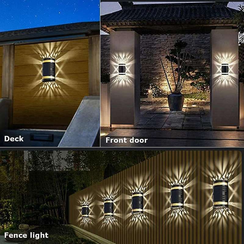 Solar Wall Light,solar Garden Light Led Projection Lamp White Light