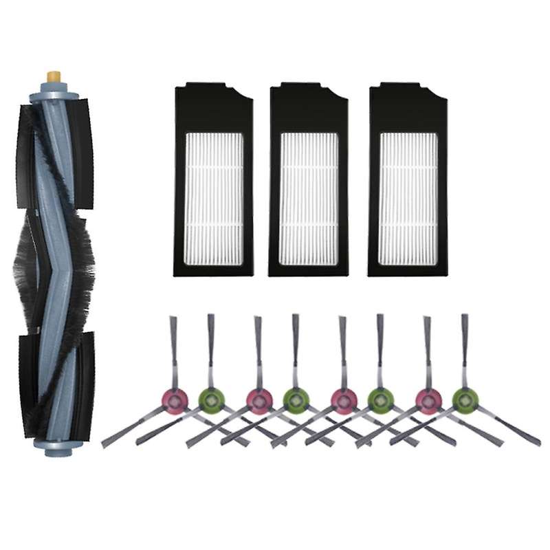 12pcs for Ecovacs Deebot X1 Turbo X1 Omni Main Side Brush Hepa Filter