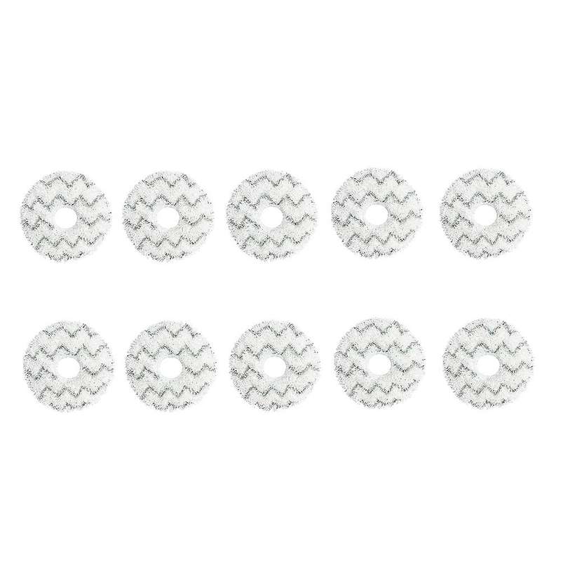 10pcs Wave Pattern Mop Cloth for Ecovacs Deebot X1 Omni Turbo Robot