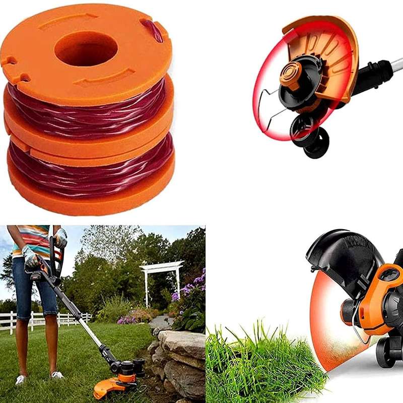 Trimmer Spool Line for Worx Edger Spool Weed Eater String Trimmer
