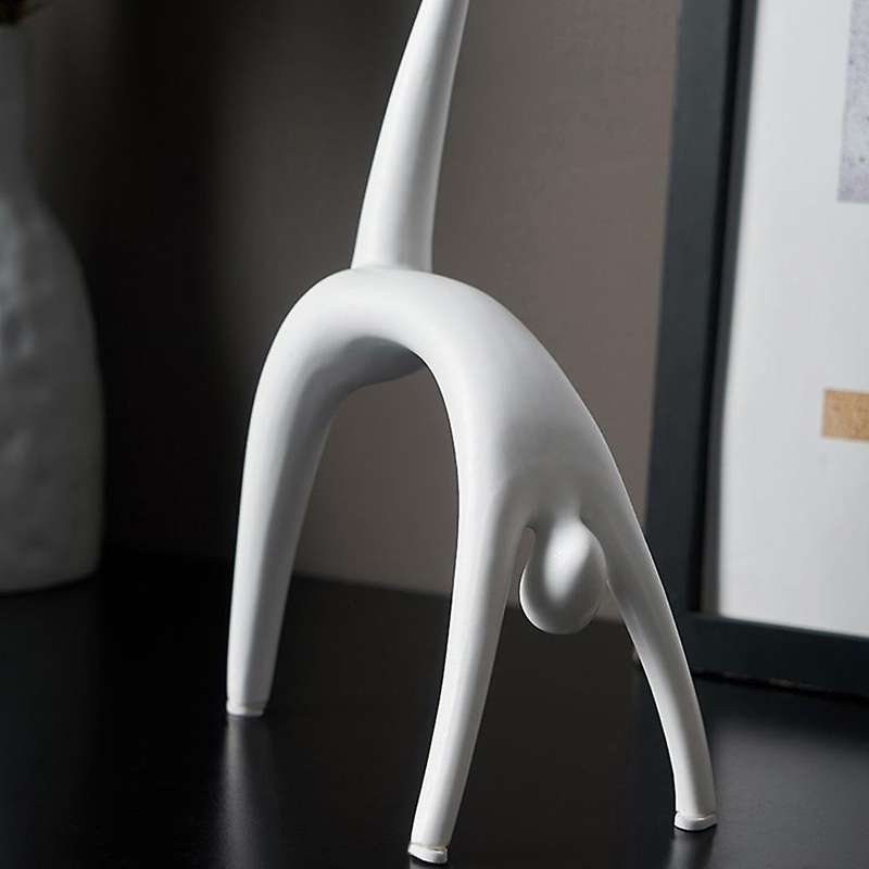Abstract Humanoid Figurines for Nordic Home Desk Decor Gift(white)