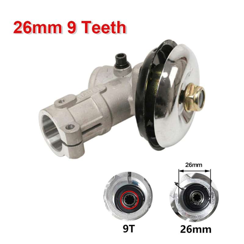 26 Mm Diameter 9 Gear Round Bar Trimmer Replacement Gear Head