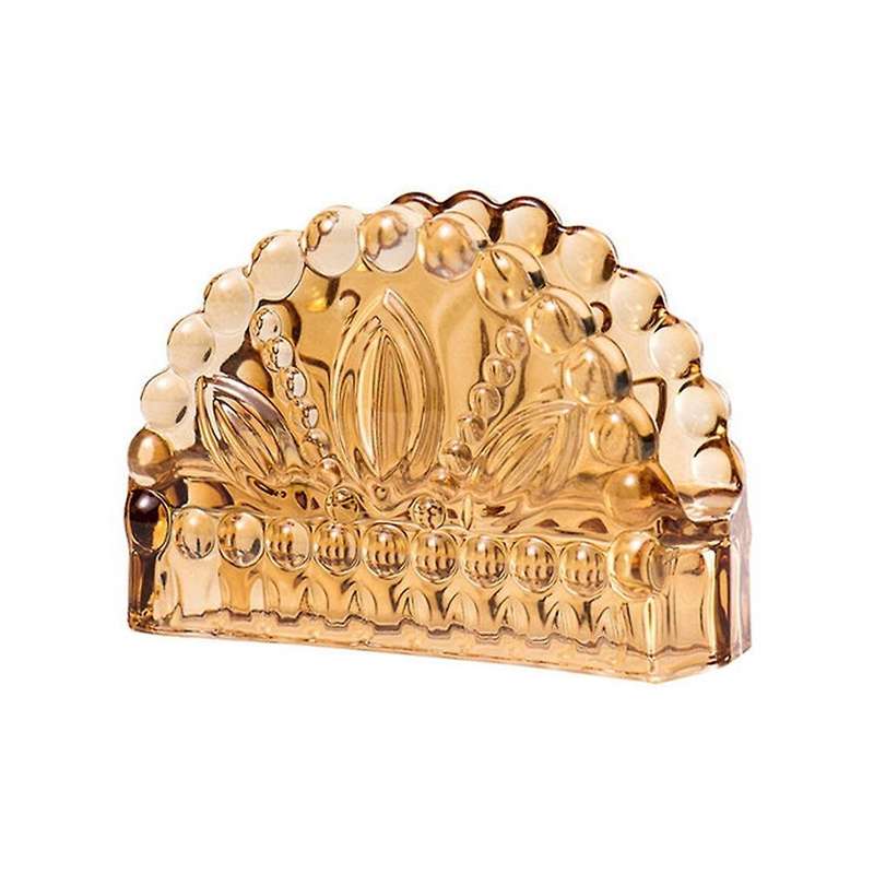 Nordic Vintage Glass Tissue Holder Desktop Decoration A