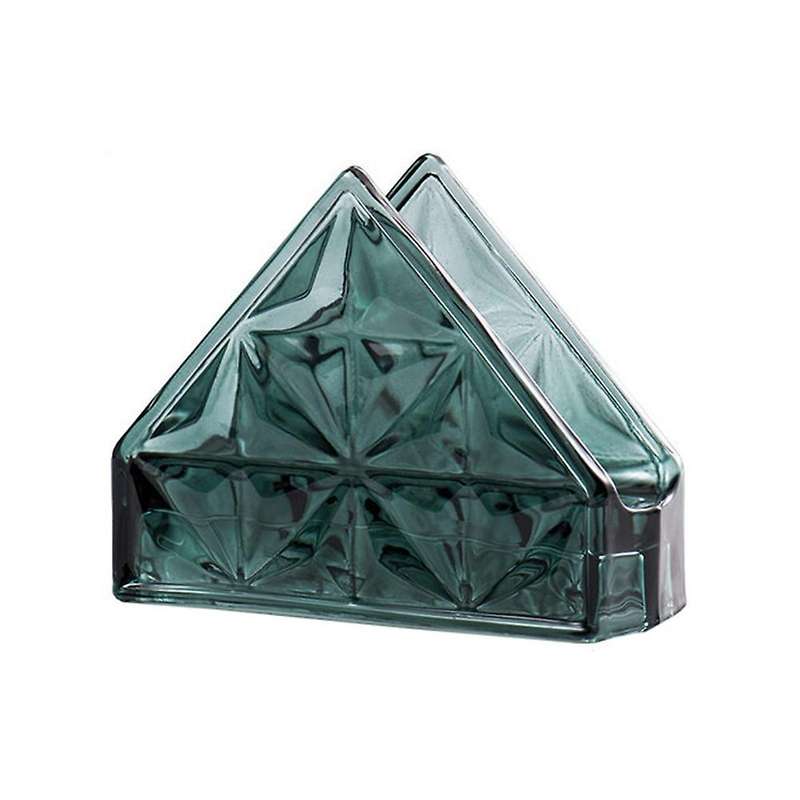 Nordic Vintage Glass Tissue Holder Desktop Decoration A