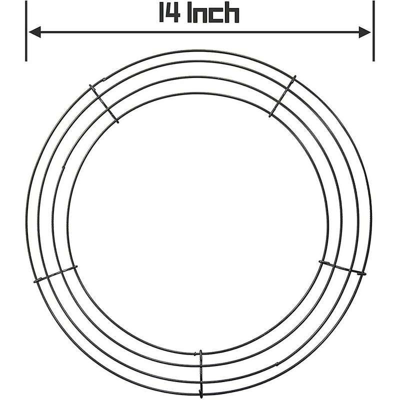 14 Inch Wire Wreath Frame Round Wreath Form Making Rings Pack Of 4