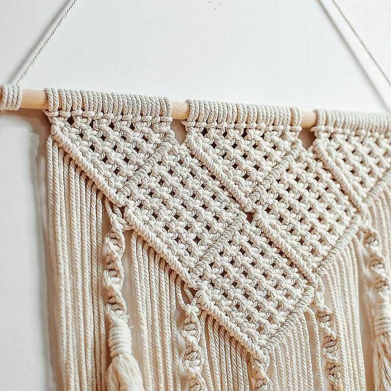 Macrame Wall Hanging Boho Wall Decor Woven Tapestry Bohemian Wall Art