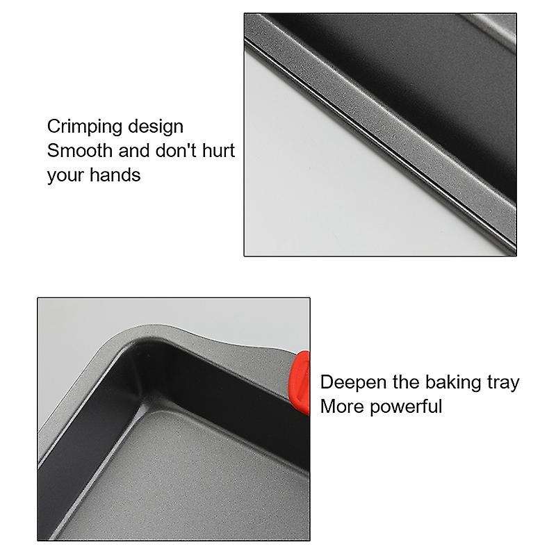 Non-stick Baking Pan with Heat-resistant Silicone Handle, Fish Pan