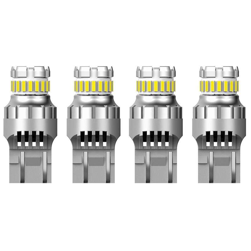 4pcs Car T20 7443 W21/5w Led Bulb 3030+4014 23smd Turn Signal Lights