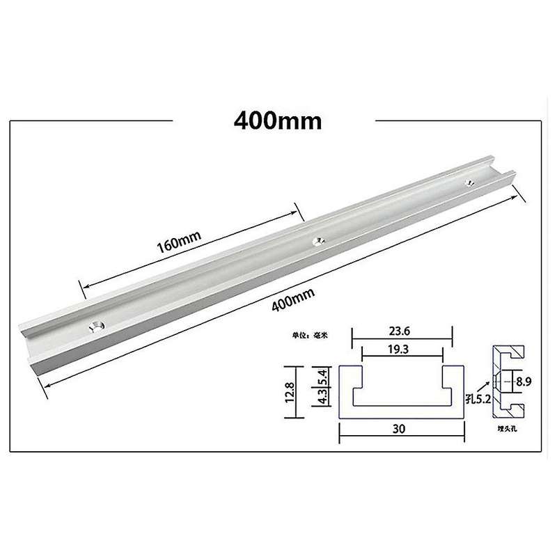 1 Set Aluminum Alloy T-tracks Slot Miter Track and Miter Bar Tools