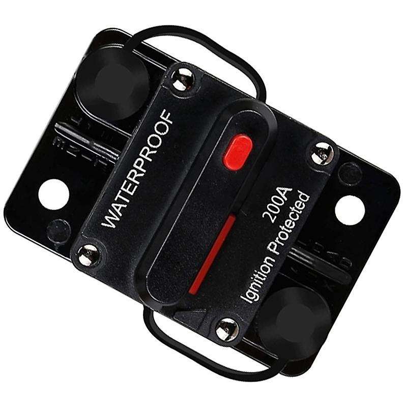 Waterproof Circuit Breaker,with Manual Reset,12v-48v Dc,200a,for Car