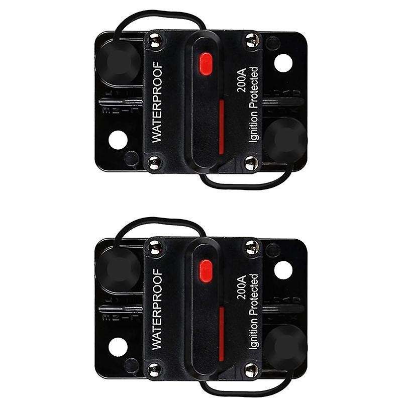 Waterproof Circuit Breaker,with Manual Reset,12v-48v Dc,200a,for Car