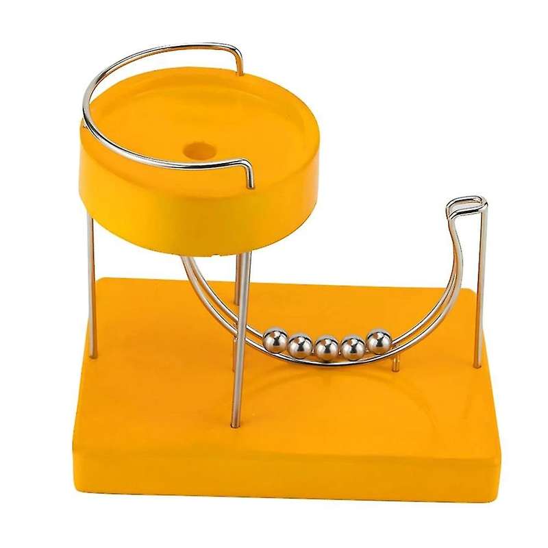 Perpetual Machine Kinetic Art Motion Inertial Metal Home Decor,yellow