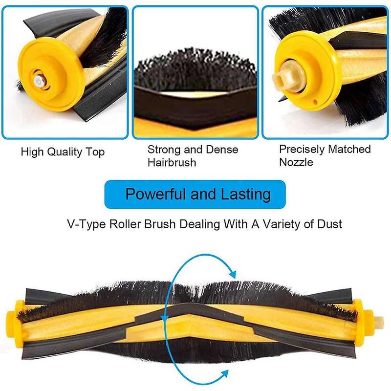 Roller Brush Side Brushes Hepa Filters for Ecovacs 920 950 T5