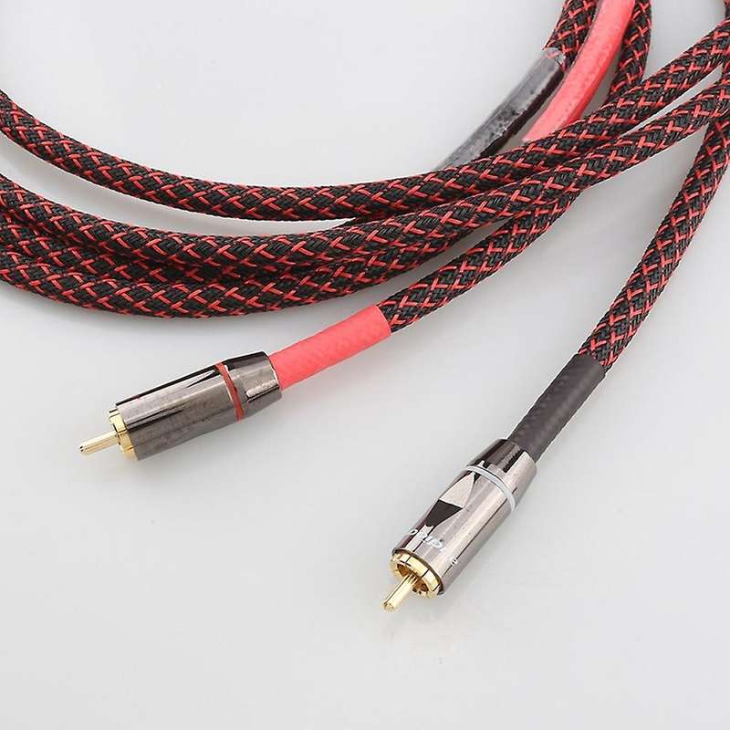 4-core Oxygen-free Copper Silver-plated Rca Signal Cable Audio Cable