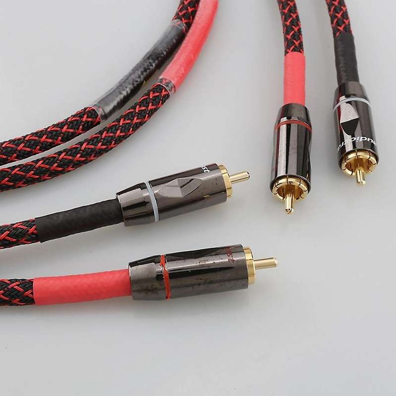 4-core Oxygen-free Copper Silver-plated Rca Signal Cable Audio Cable
