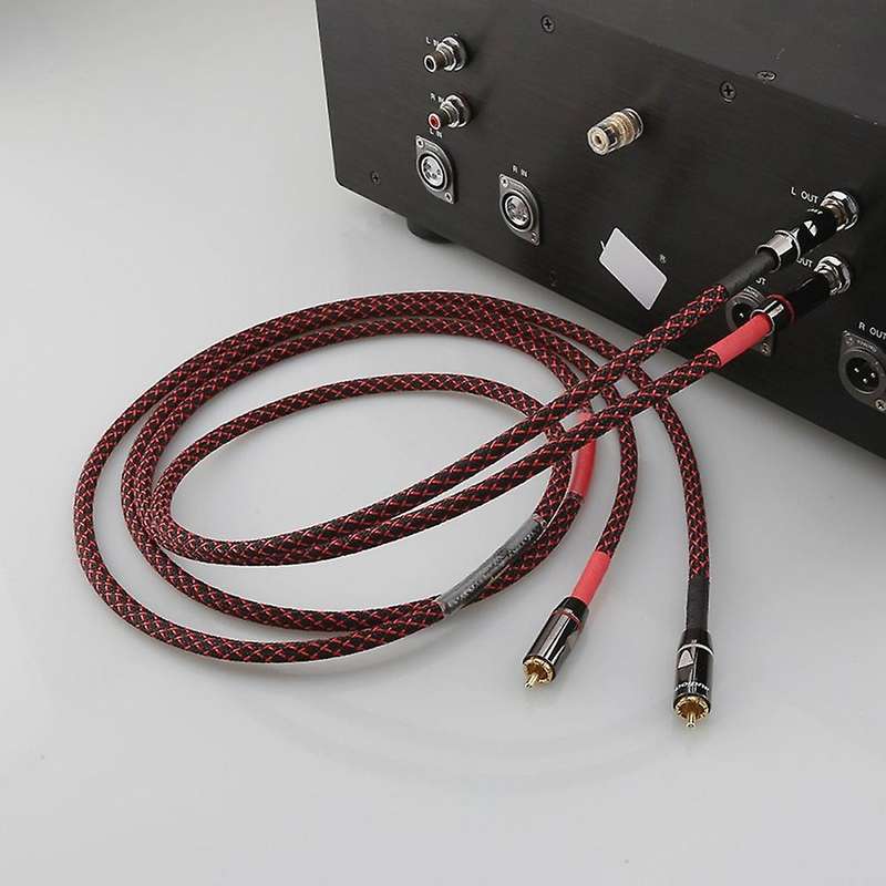 4-core Oxygen-free Copper Silver-plated Rca Signal Cable Audio Cable