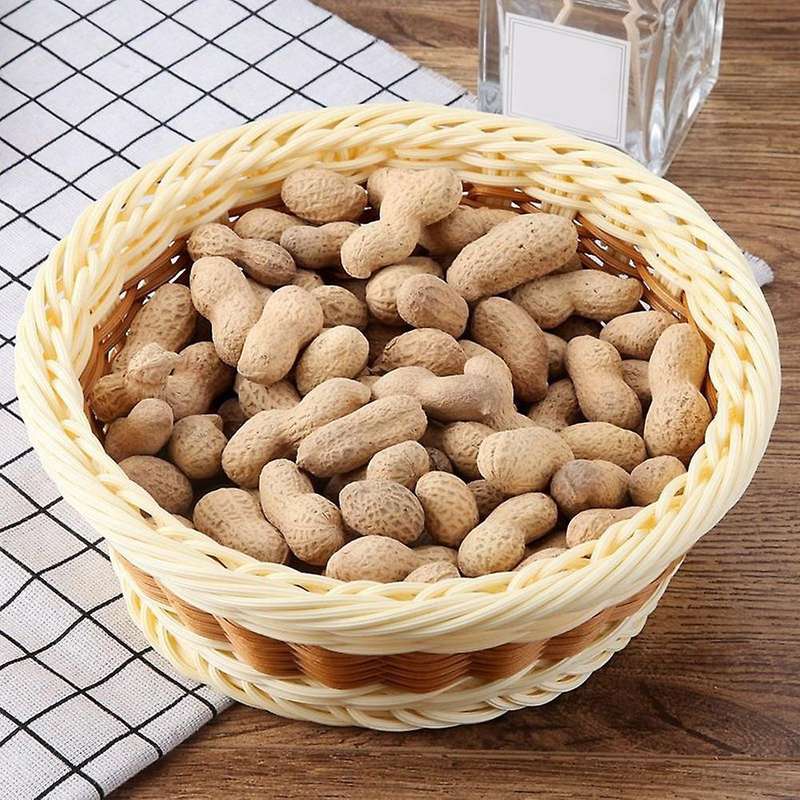 2 Pack Imitation Rattan Woven Breads Basket, for Food Serving,home(s)
