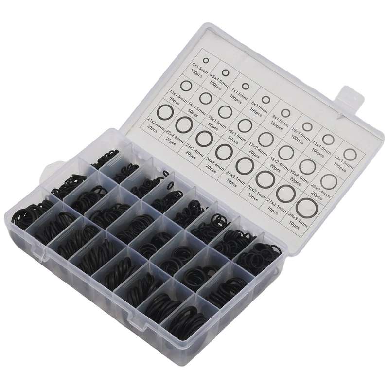 1200pcs Nitrile Rubber O Ring Set with Hook Tools Sealing O-ring Kit
