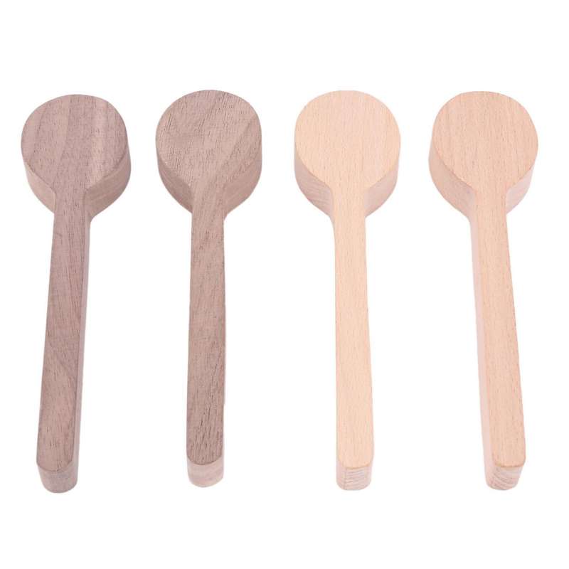 Wood Carving Spoon and Walnut Wooden Kit for Whittler Starter (4pcs)