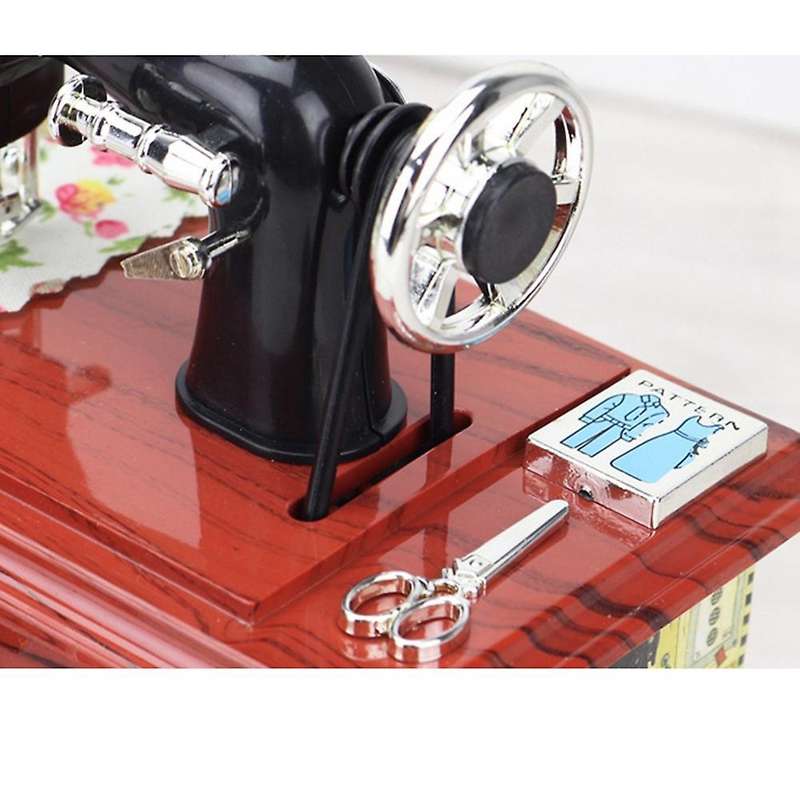 Vintage Music Box Mini for Home Desktop Decor Ornament Gift (large)
