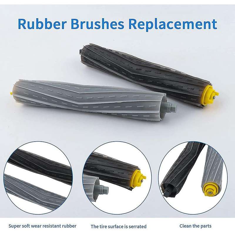Main Brush Rubber Brushes Filters for Irobot 870 880 800 Series Robot