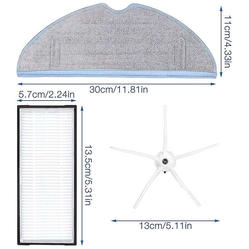 Spare Parts for Xiaomi Roborock S7 T7 T7s T7plus T7splus, 13 Pieces