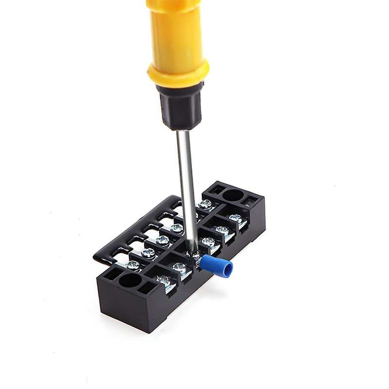 132pcs Terminal Block Set,600v 15a Dual Row Terminal Strip Block