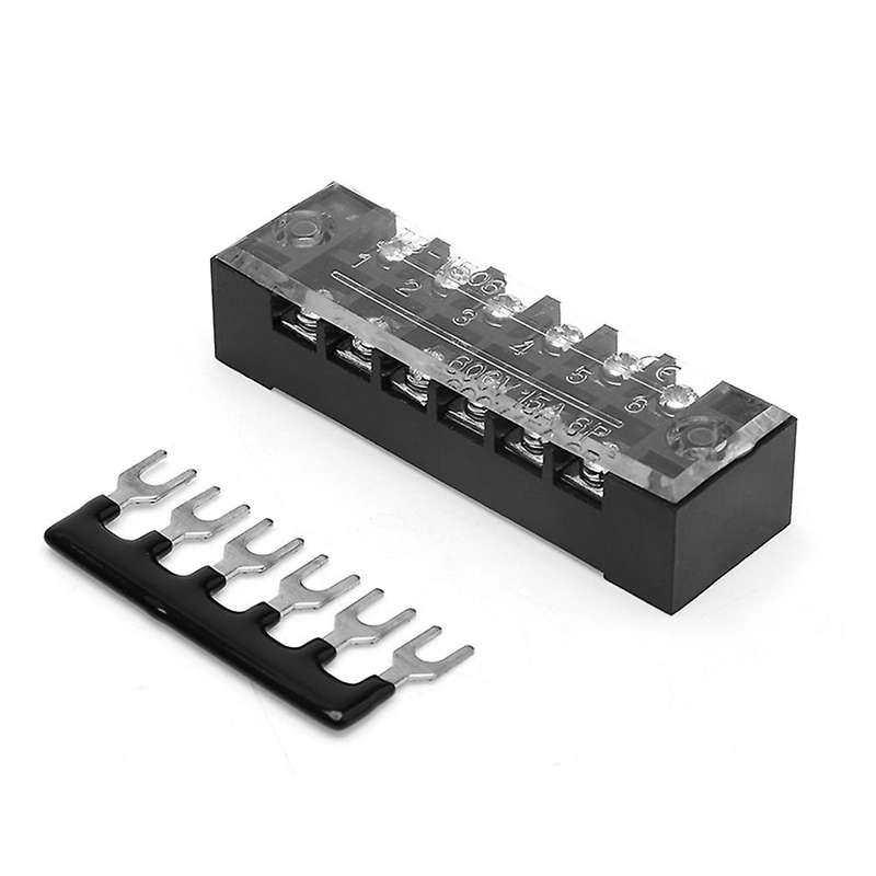 132pcs Terminal Block Set,600v 15a Dual Row Terminal Strip Block