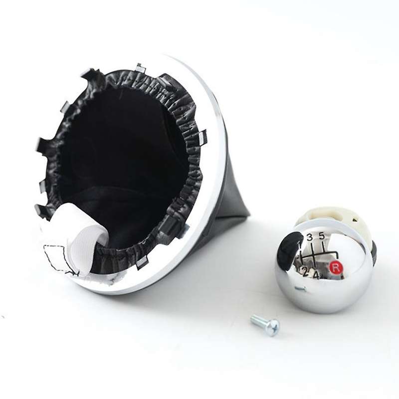 Manual 5 Speed Gear Stick with Pu Leather Boot for Fiat 500 2012-2018