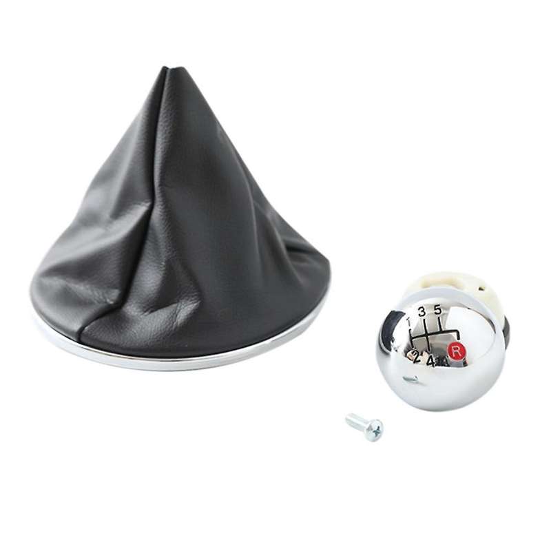 Manual 5 Speed Gear Stick with Pu Leather Boot for Fiat 500 2012-2018