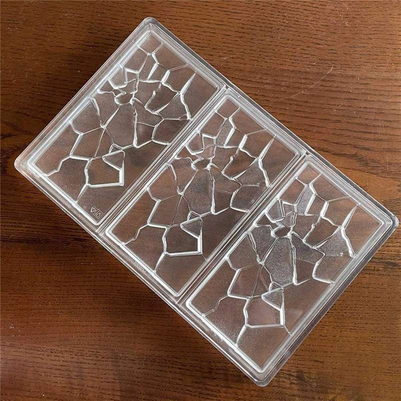 Crack Shape Chocolate Bar Mold Polycarbonate Energy Bar Moulds