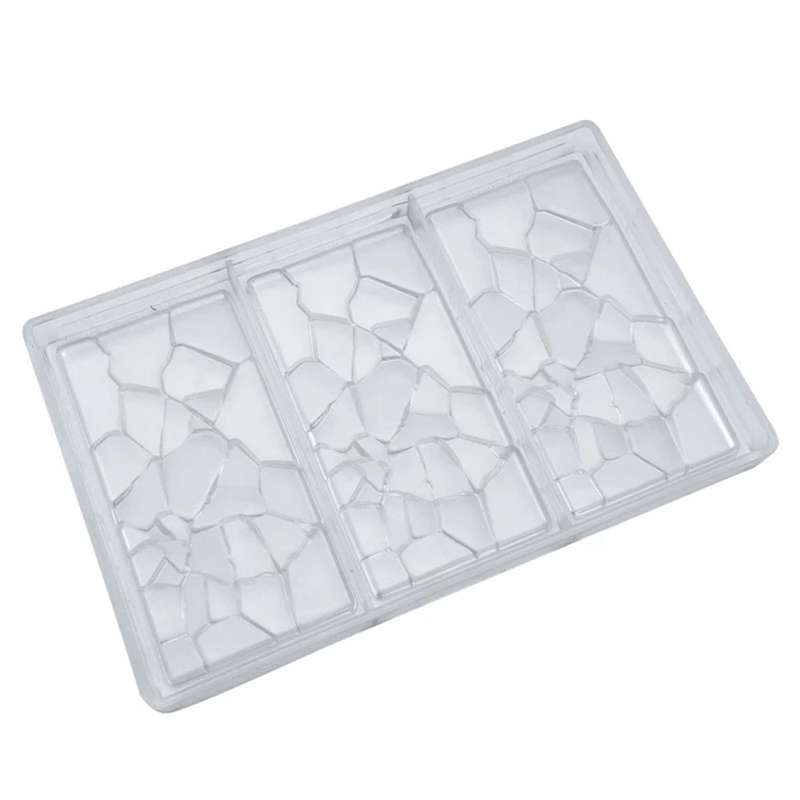 Crack Shape Chocolate Bar Mold Polycarbonate Energy Bar Moulds