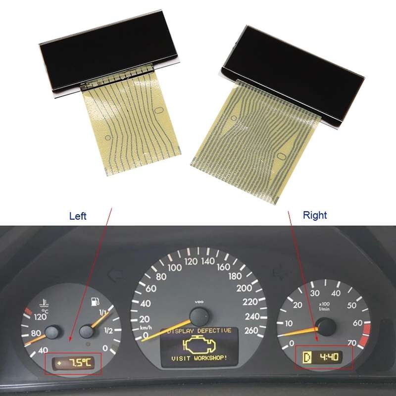 Left&right Lcd Screen for Mercedes Benz E-class W210 Clk-class W208