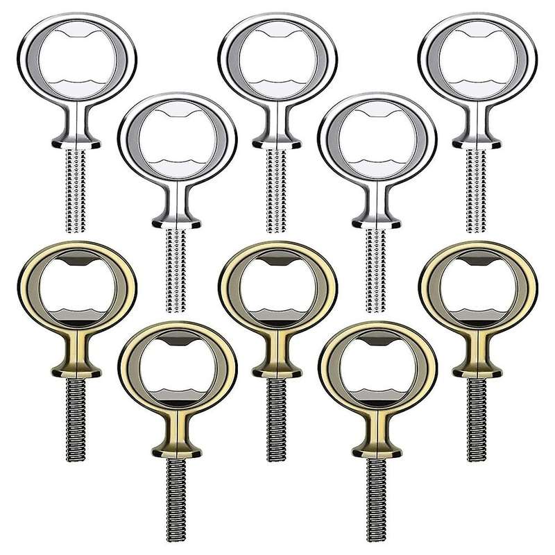 Bottle Opener Blank Metal Craft Beer Bottle Opener Inserts Kit 10pcs