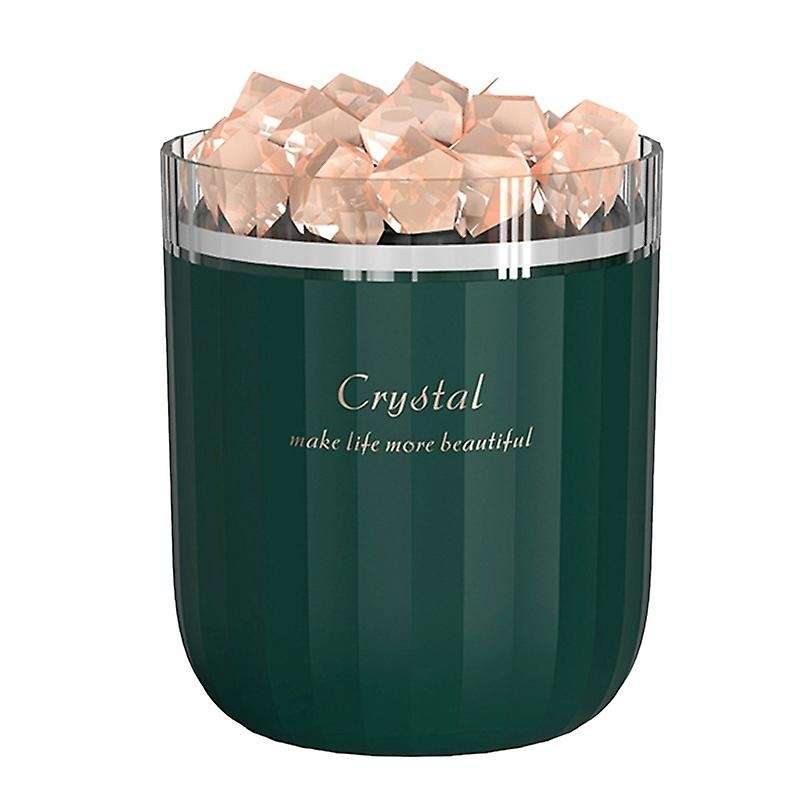 Portable Usb Air Humidifier Crystal Salt Stone Aroma Diffuser, Green
