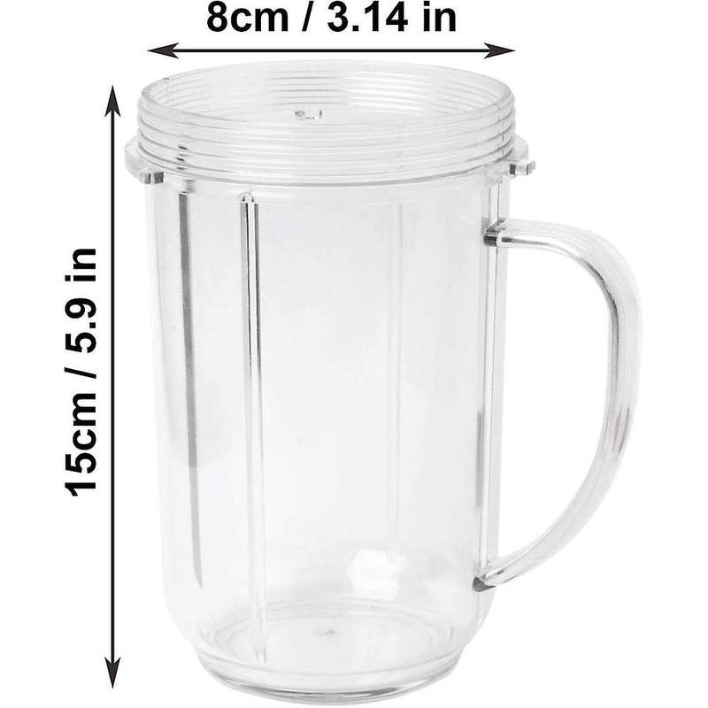 16oz Cups for Mb Blender Juicer 250w Cups with Colored Lip Rings
