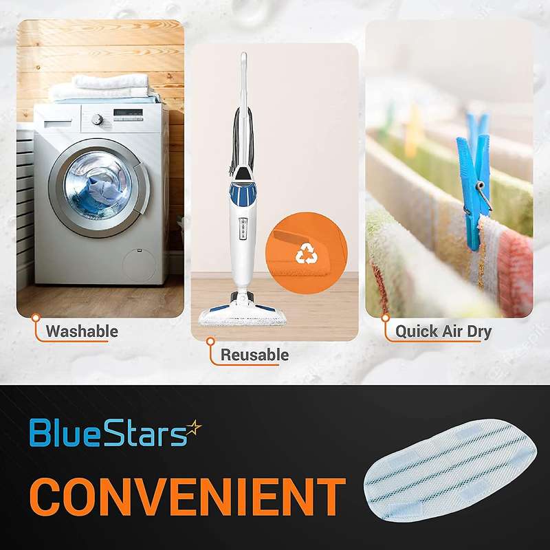 Steam Mop Pad for Pursteam Thermapro 10-in-1 Reusable - Pack Of 10
